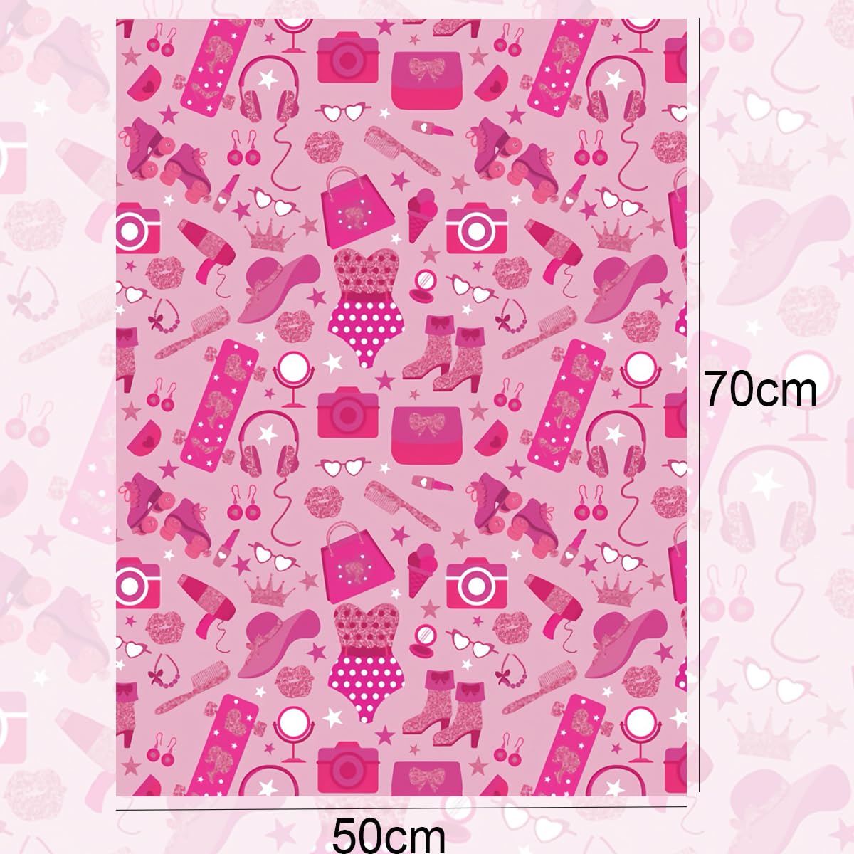 Amazon | ZJHiome 8枚 女の子 プリンセス ラッピングペーパー 50x70cm